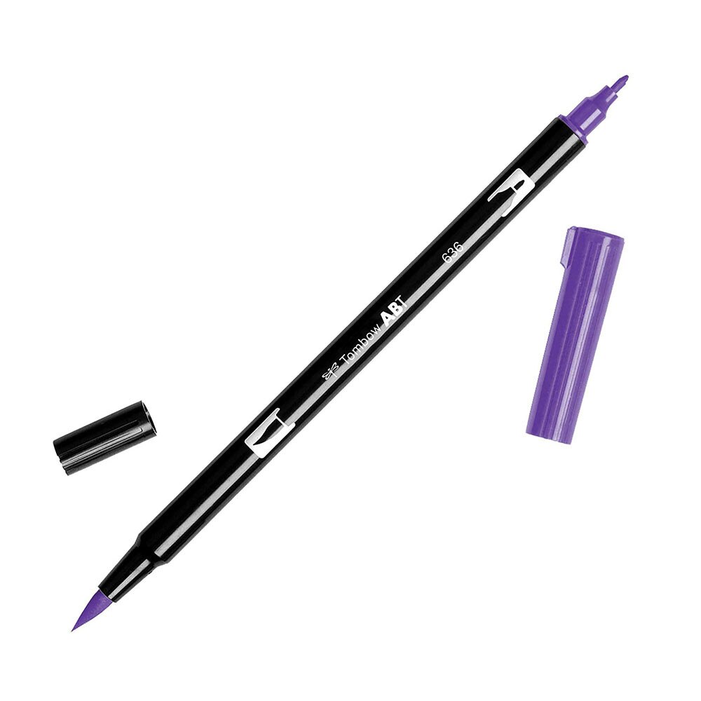 Tombow Dual-Tip Brush Marker Pen – Imperial Purple